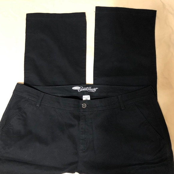 Old Navy Pants - Old Navy Sweetheart Black Khakis Plus Size 20
